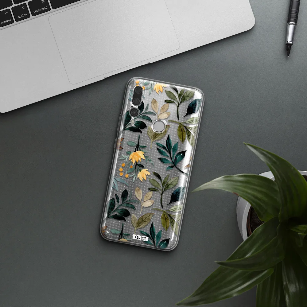Fall Flowers Huawei Y9 Prime 2019 Clear TPU Case