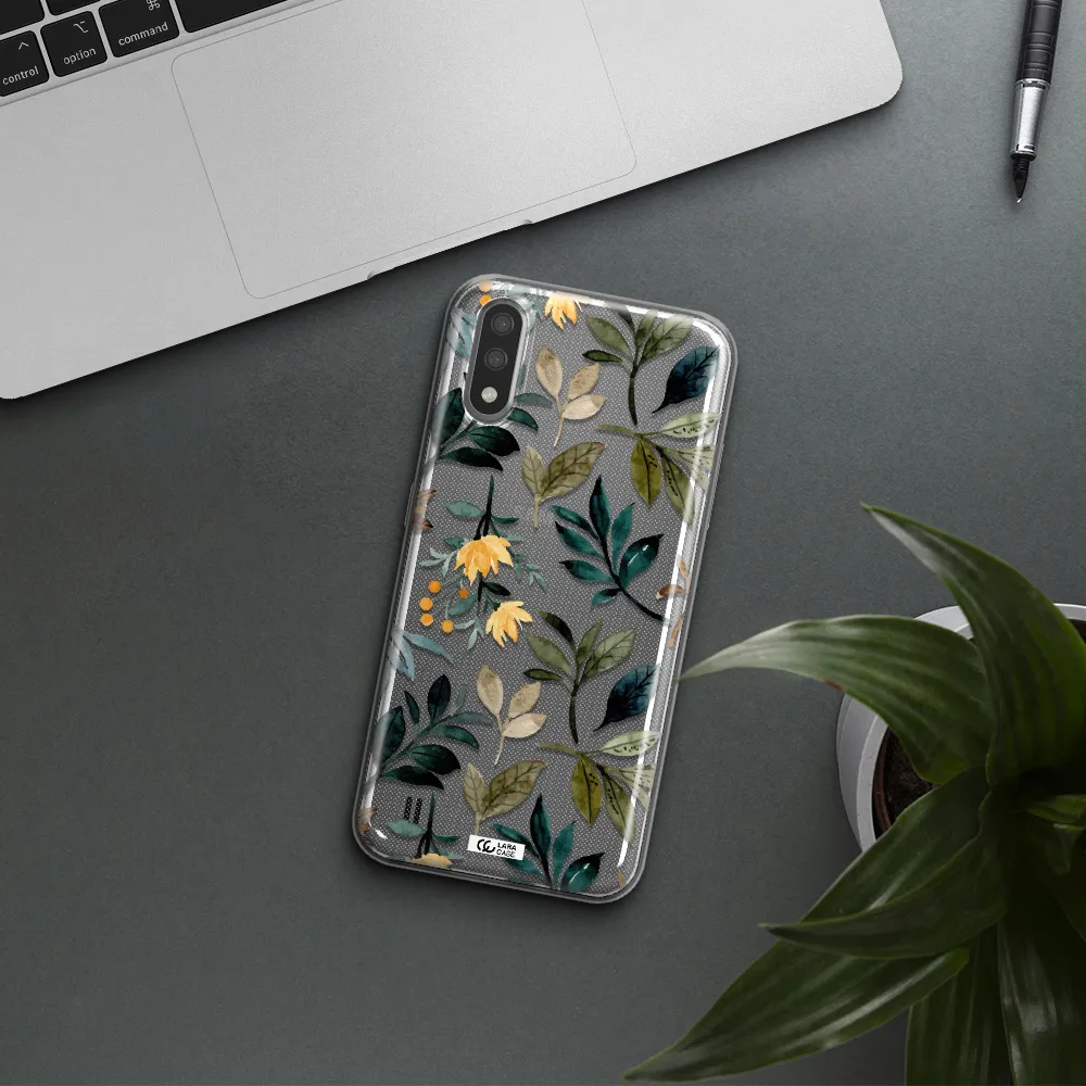 Fall Flowers Samsung A01 Clear TPU Case