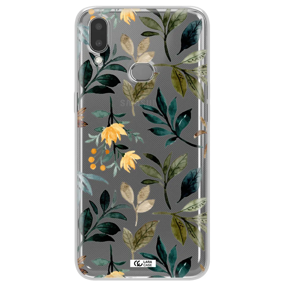 Fall Flowers Samsung A10S Clear TPU Case