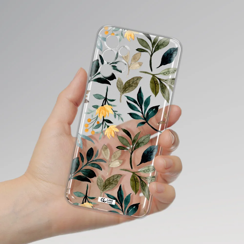 Fall Flowers Samsung A13 4g Clear TPU Case