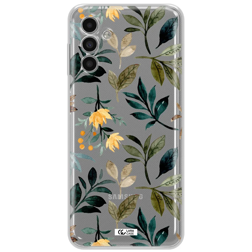 Fall Flowers Samsung A13 5G Clear Tpu Case