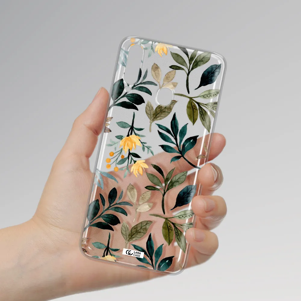 Fall Flowers Samsung A20S Clear TPU Case