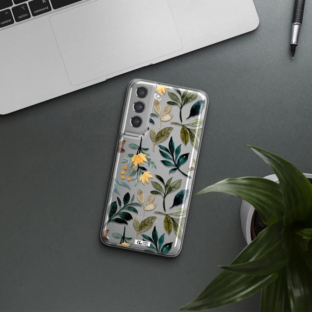 Fall Flowers Samsung A21 Fe Clear TPU Case