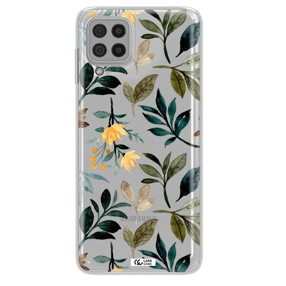 Fall Flowers Samsung A22 4g Clear TPU Case