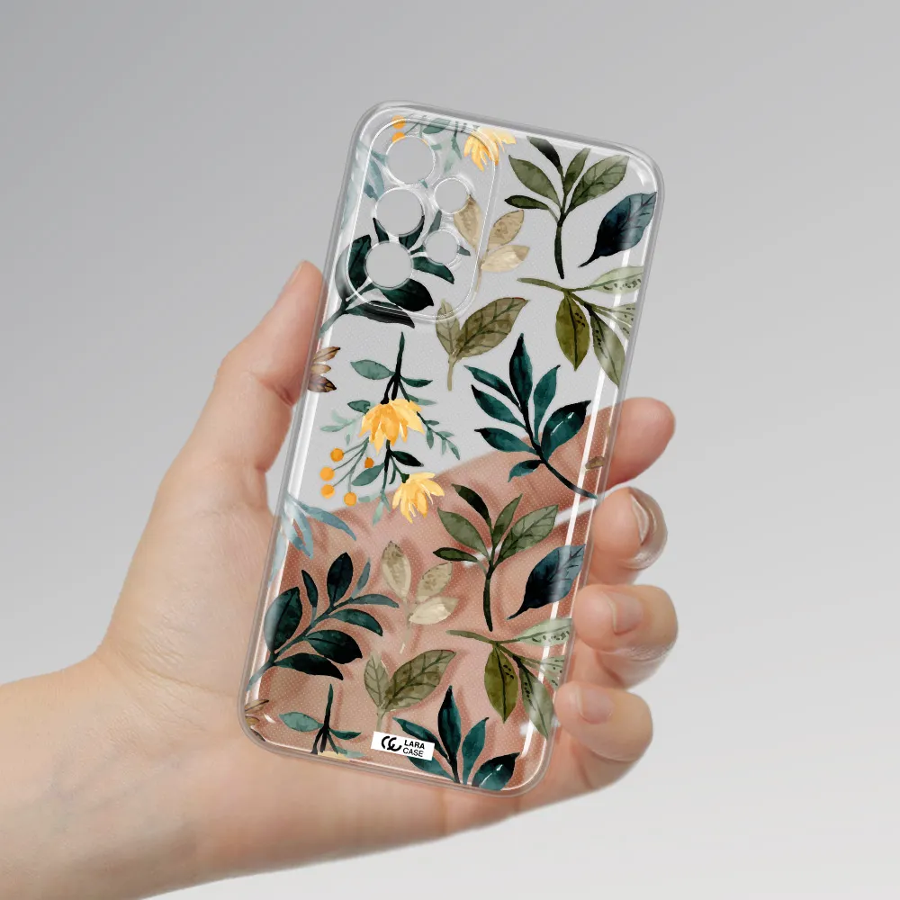 Fall Flowers Samsung A23 5G Clear Tpu Case