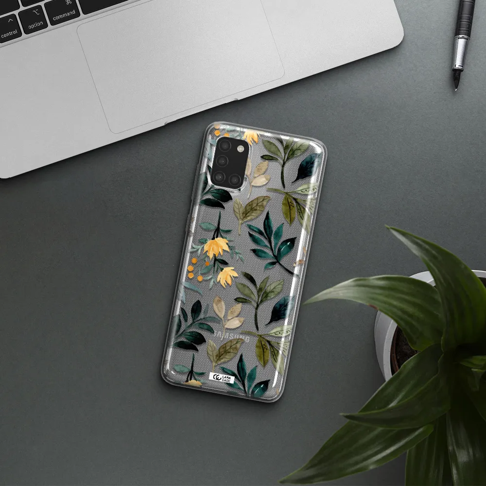 Fall Flowers Samsung A31 Clear TPU Case