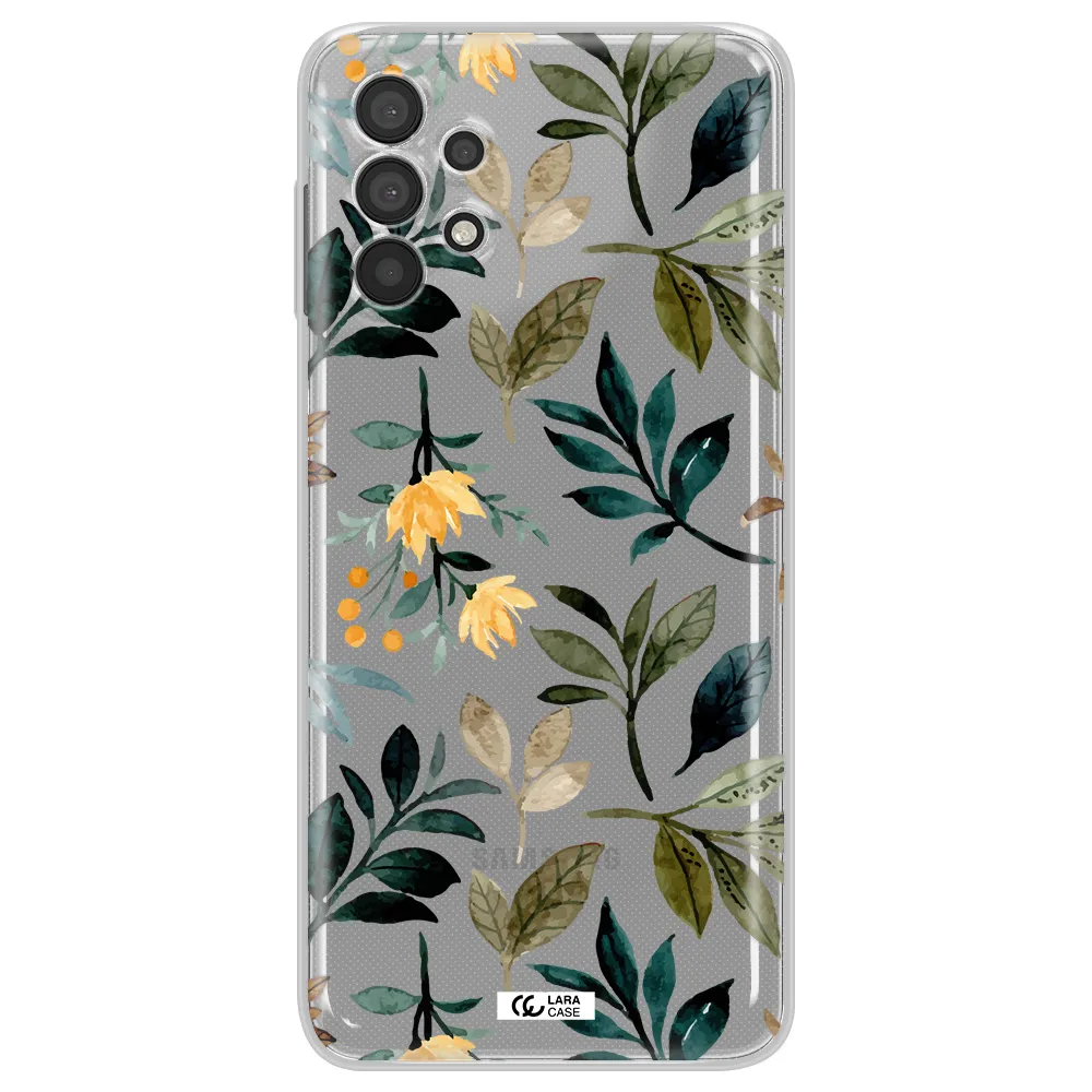 Fall Flowers Samsung A32 4G Clear Tpu Case