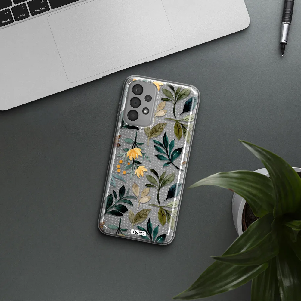 Fall Flowers Samsung A33 Clear TPU Case