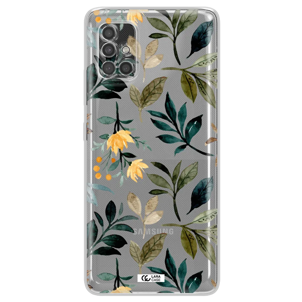 Fall Flowers Samsung A40S Clear Tpu Case
