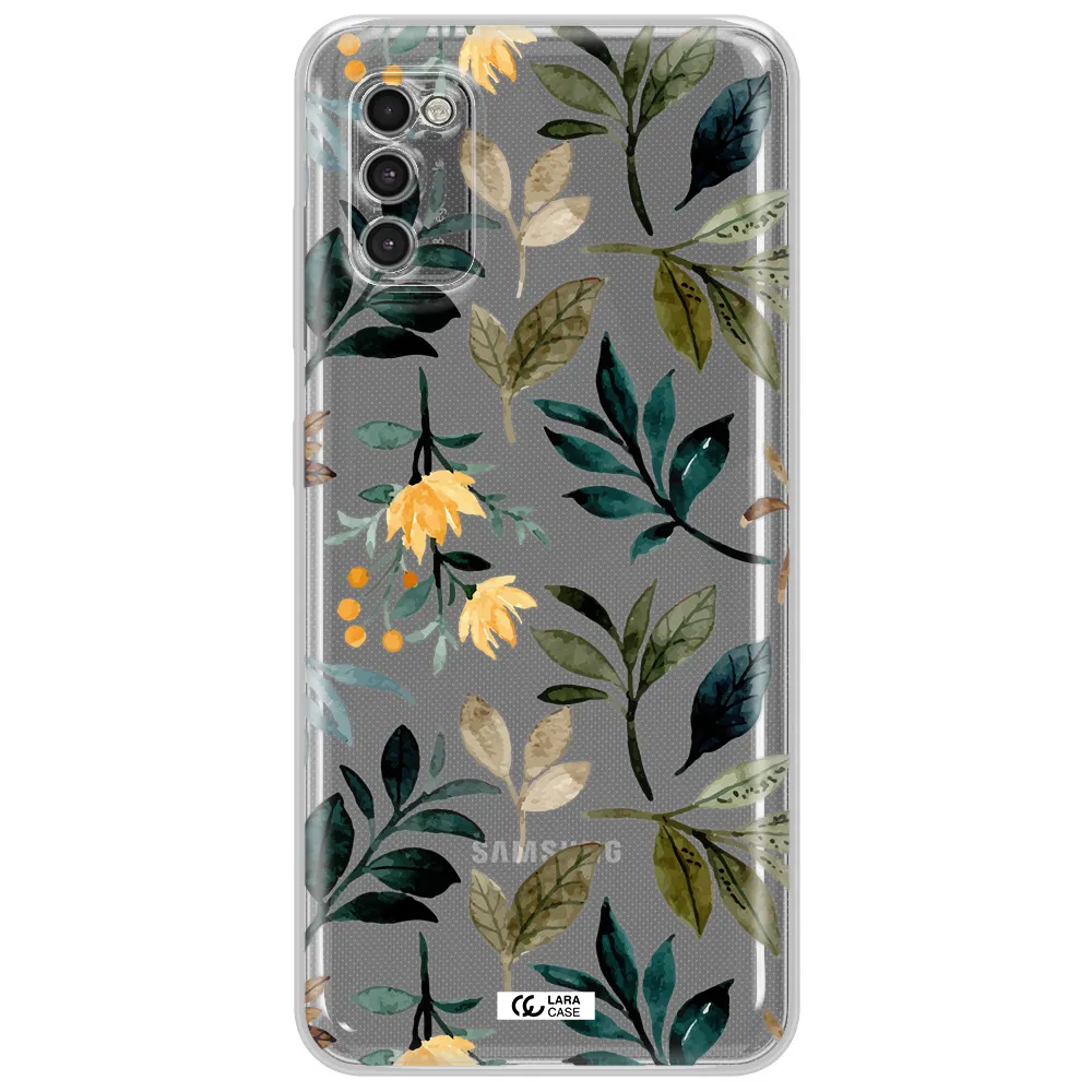 Fall Flowers Samsung A41 Clear Tpu Case