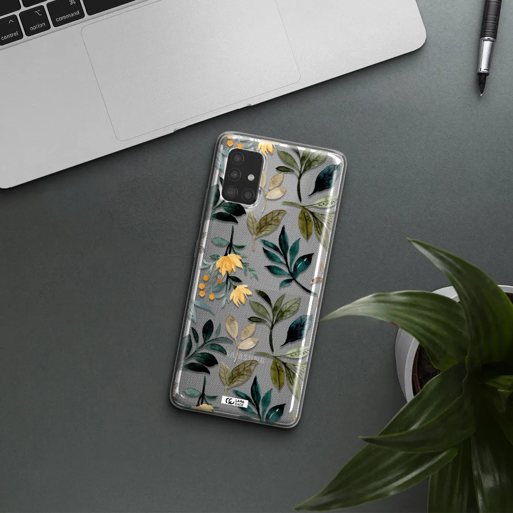 Fall Flowers Samsung A51 Clear TPU Case