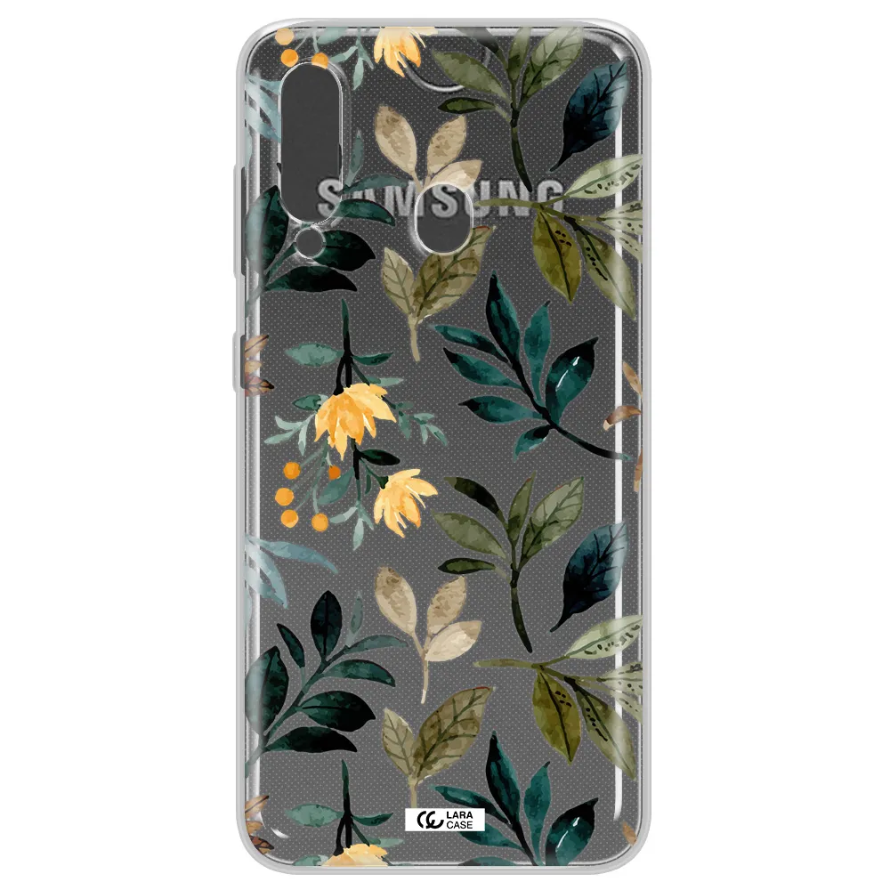 Fall Flowers Samsung A60 Clear TPU Case