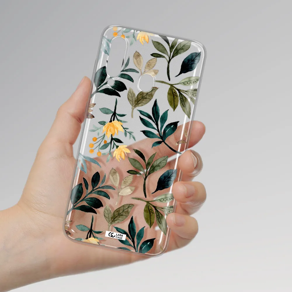 Fall Flowers Samsung A60 Clear TPU Case