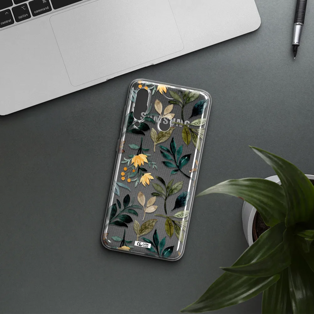 Fall Flowers Samsung A60 Clear TPU Case