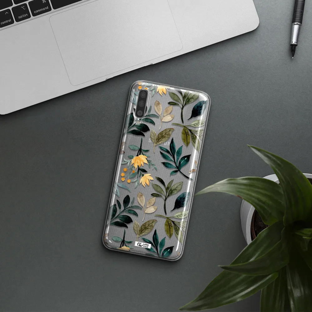 Fall Flowers Samsung A70 Clear TPU Case
