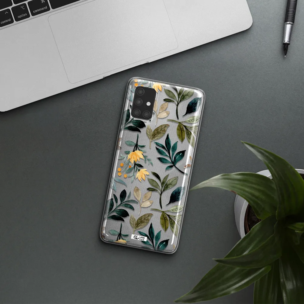 Fall Flowers Samsung A71 Clear TPU Case
