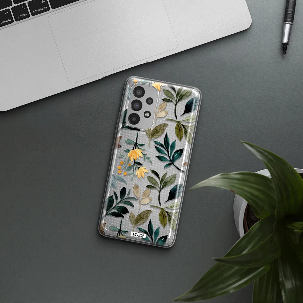 Fall Flowers Samsung A73 Clear TPU Case
