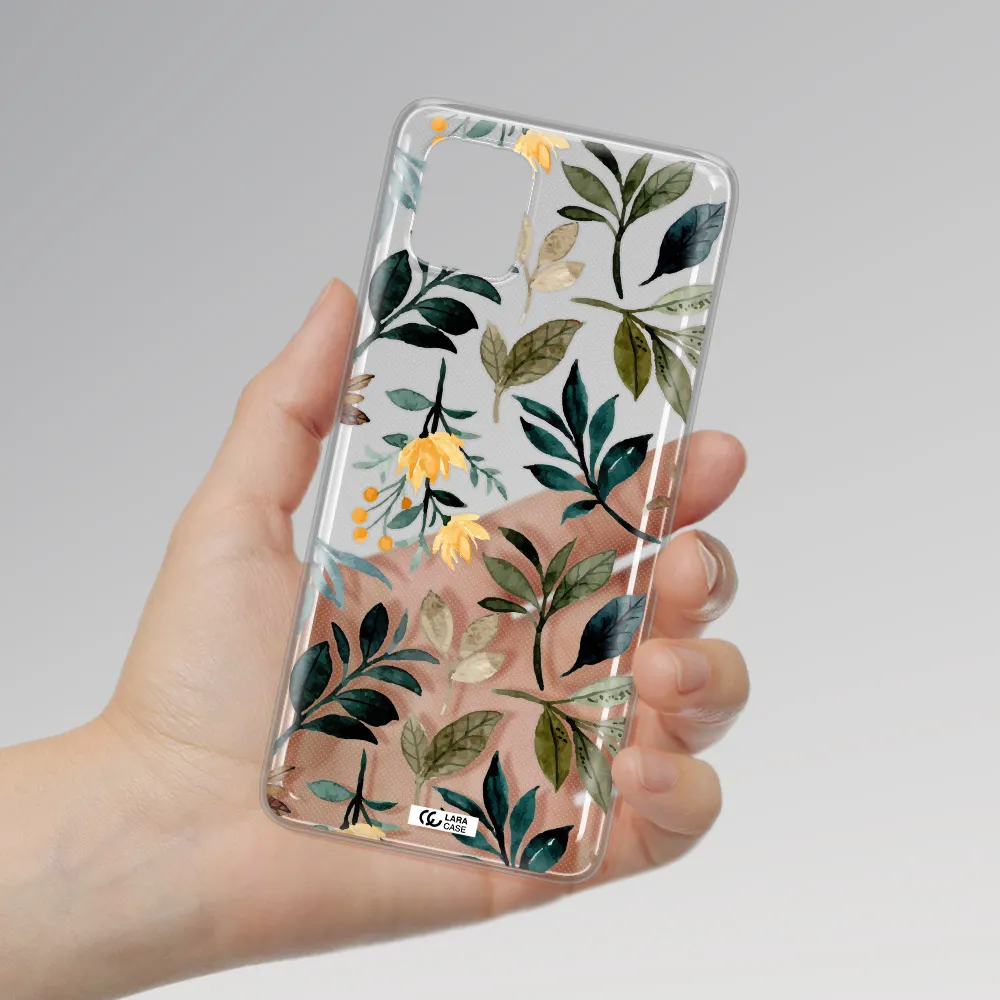 Fall Flowers Samsung A81 Clear TPU Case
