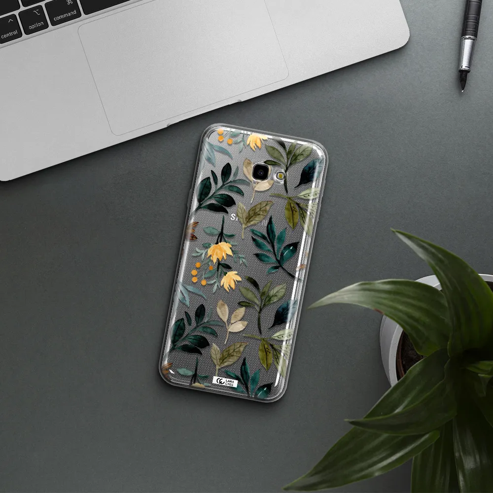 Fall Flowers Samsung J4 Plus Clear TPU Case