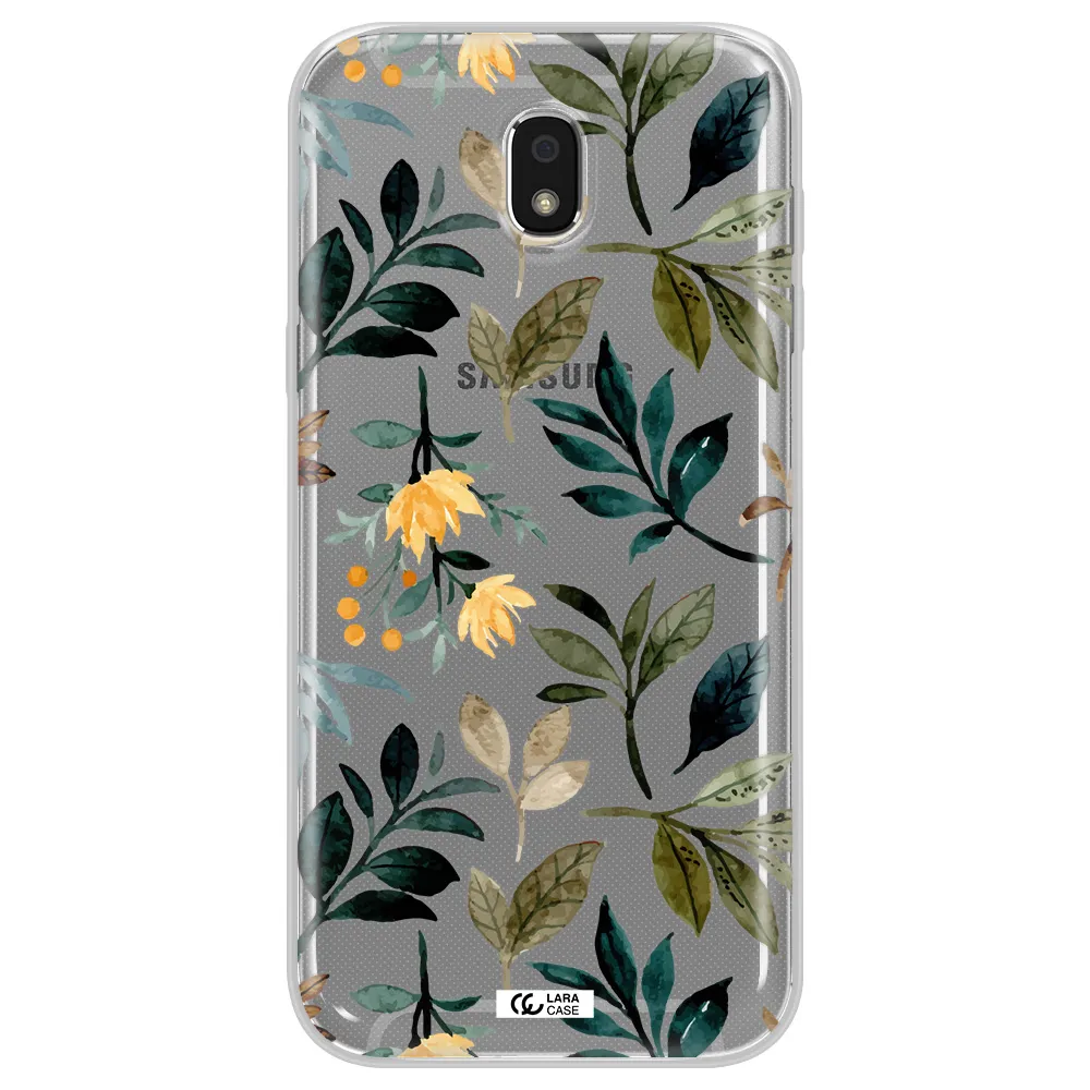 Fall Flowers Samsung J5 2017 Clear TPU Case