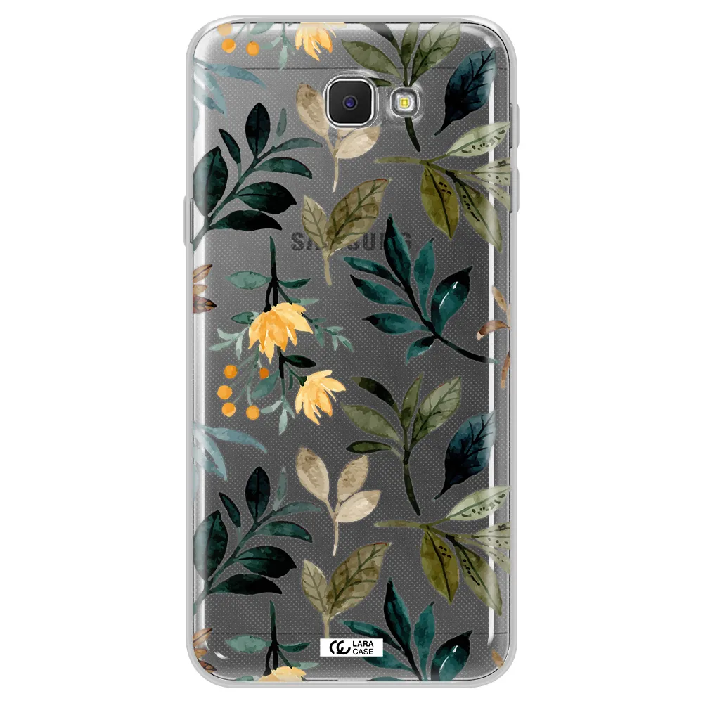 Fall Flowers Samsung J5 Prime Clear TPU Case