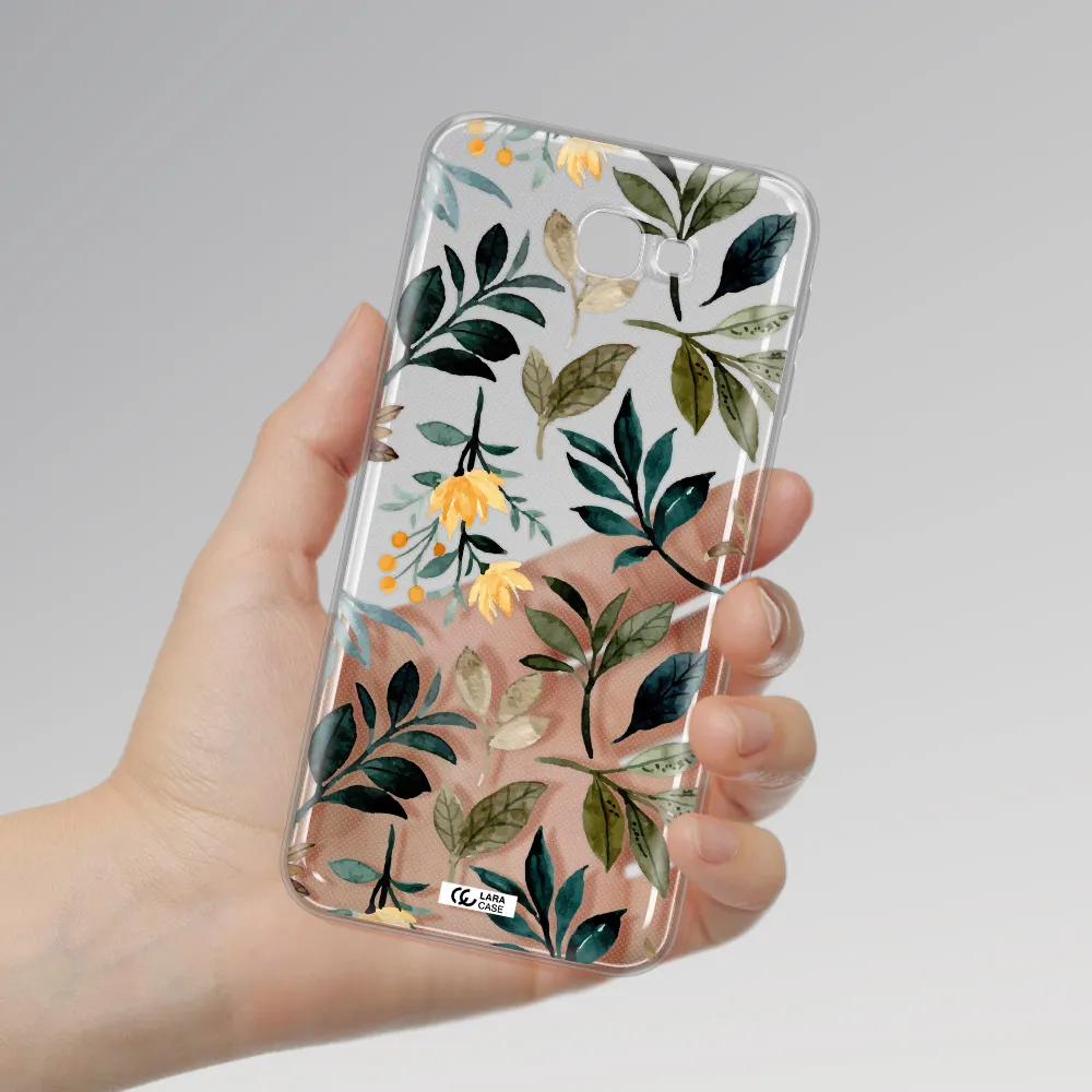 Fall Flowers Samsung J5 Prime Clear TPU Case