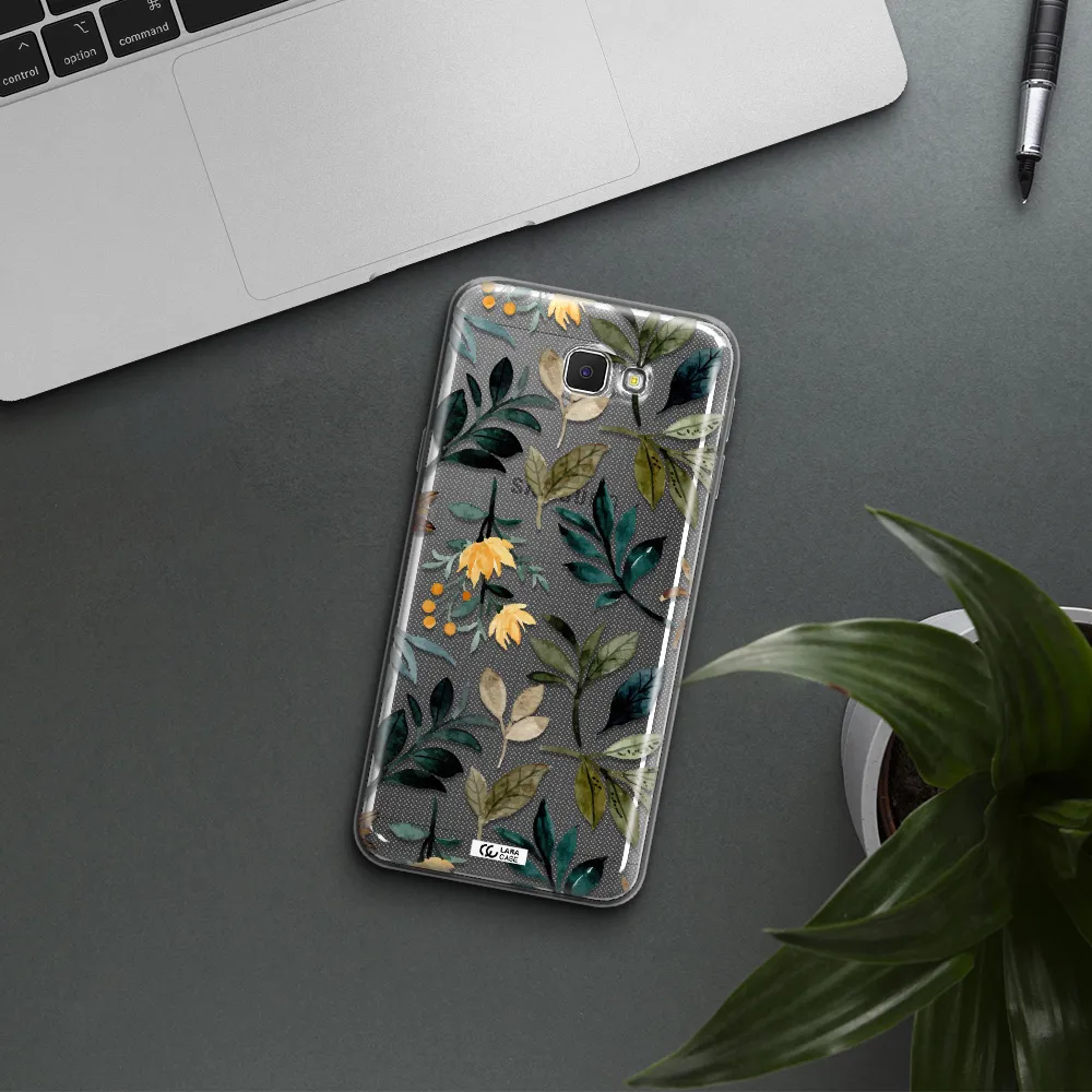 Fall Flowers Samsung J5 Prime Clear TPU Case