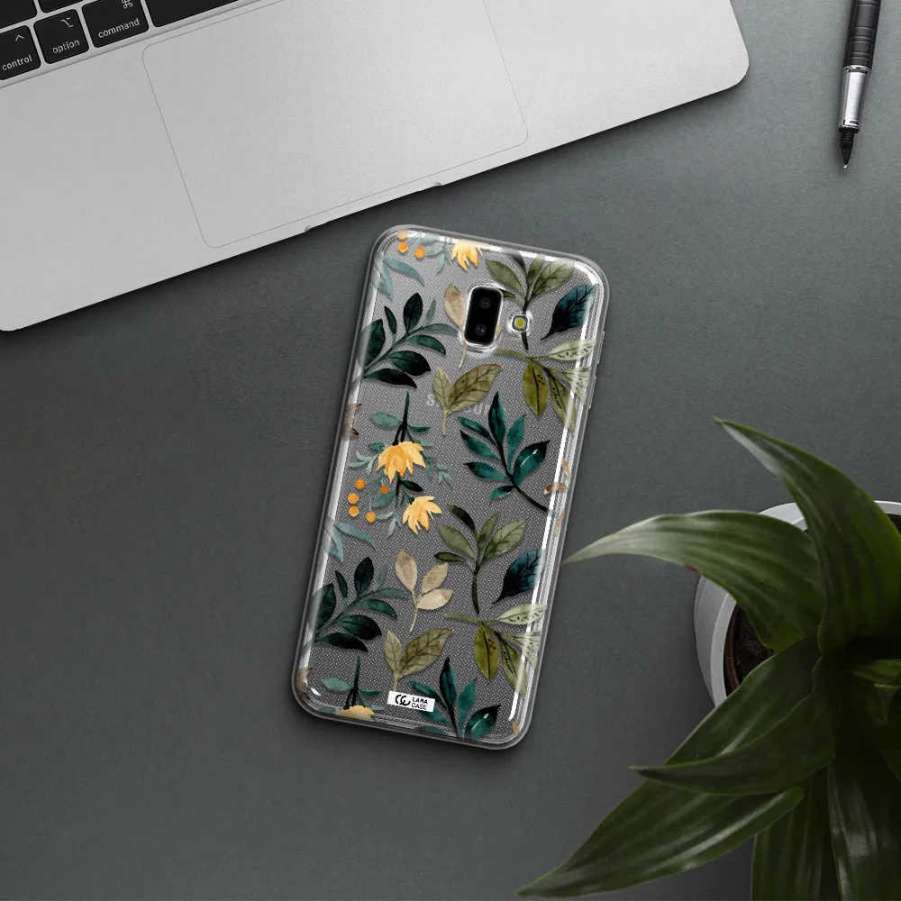 Fall Flowers Samsung J6 Plus Clear TPU Case