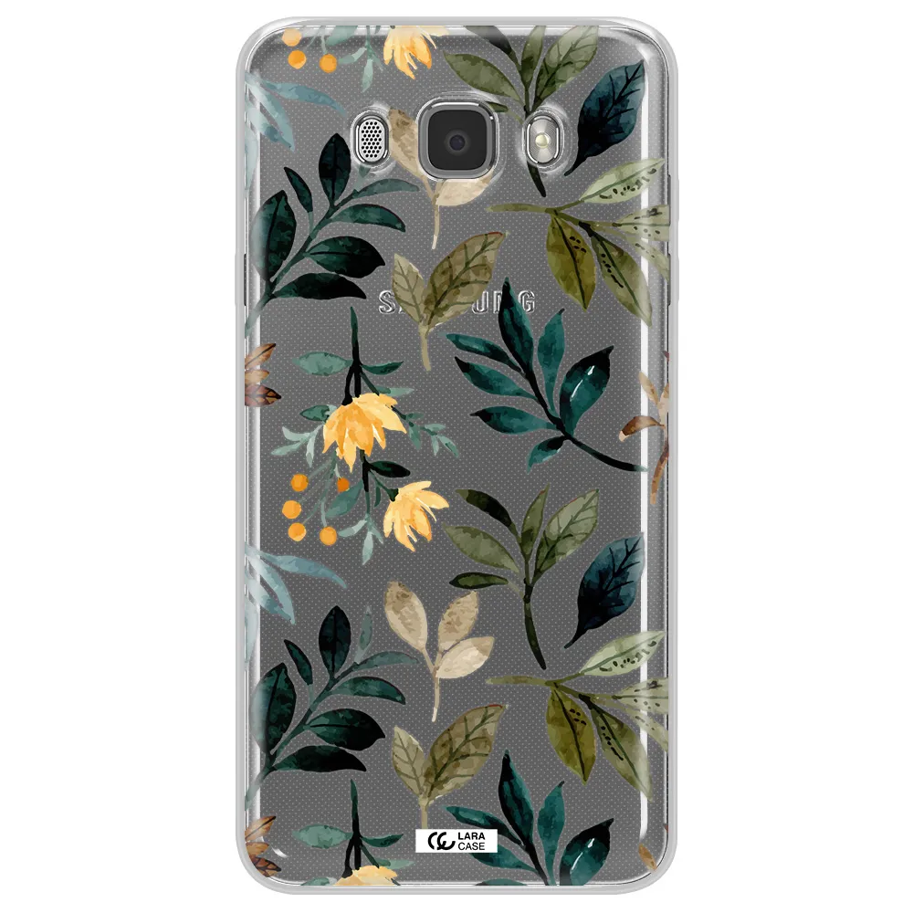 Fall Flowers Samsung J7 2016 Clear TPU Case