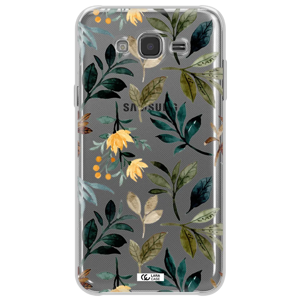 Fall Flowers Samsung J7 Clear TPU Case