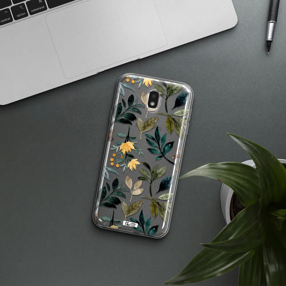 Fall Flowers Samsung J7 Pro Clear TPU Case