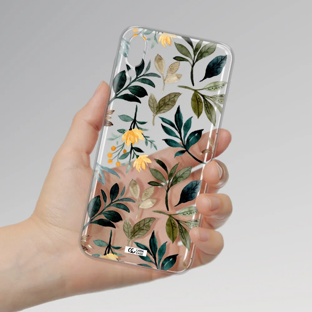 Fall Flowers Samsung M10 Clear TPU Case
