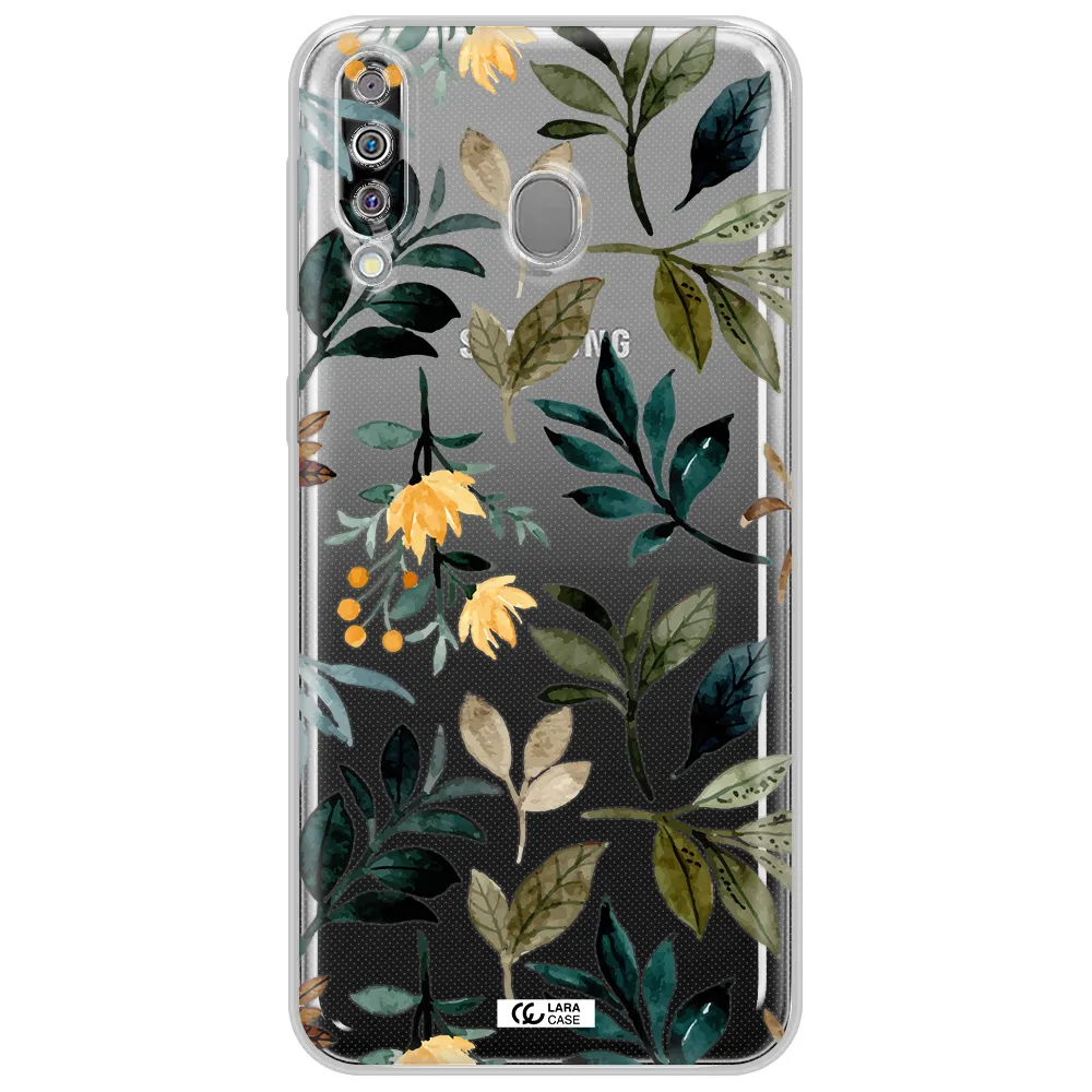 Fall Flowers Samsung M30 Clear TPU Case