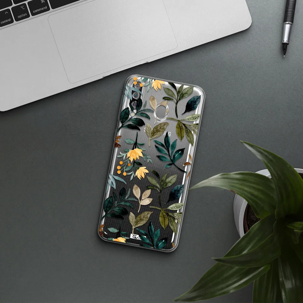 Fall Flowers Samsung M30 Clear TPU Case