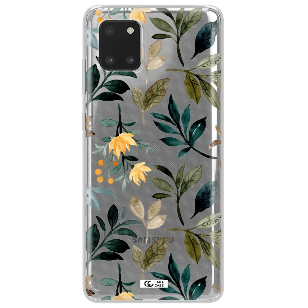 Fall Flowers Samsung Note 10 Lite Clear TPU Case