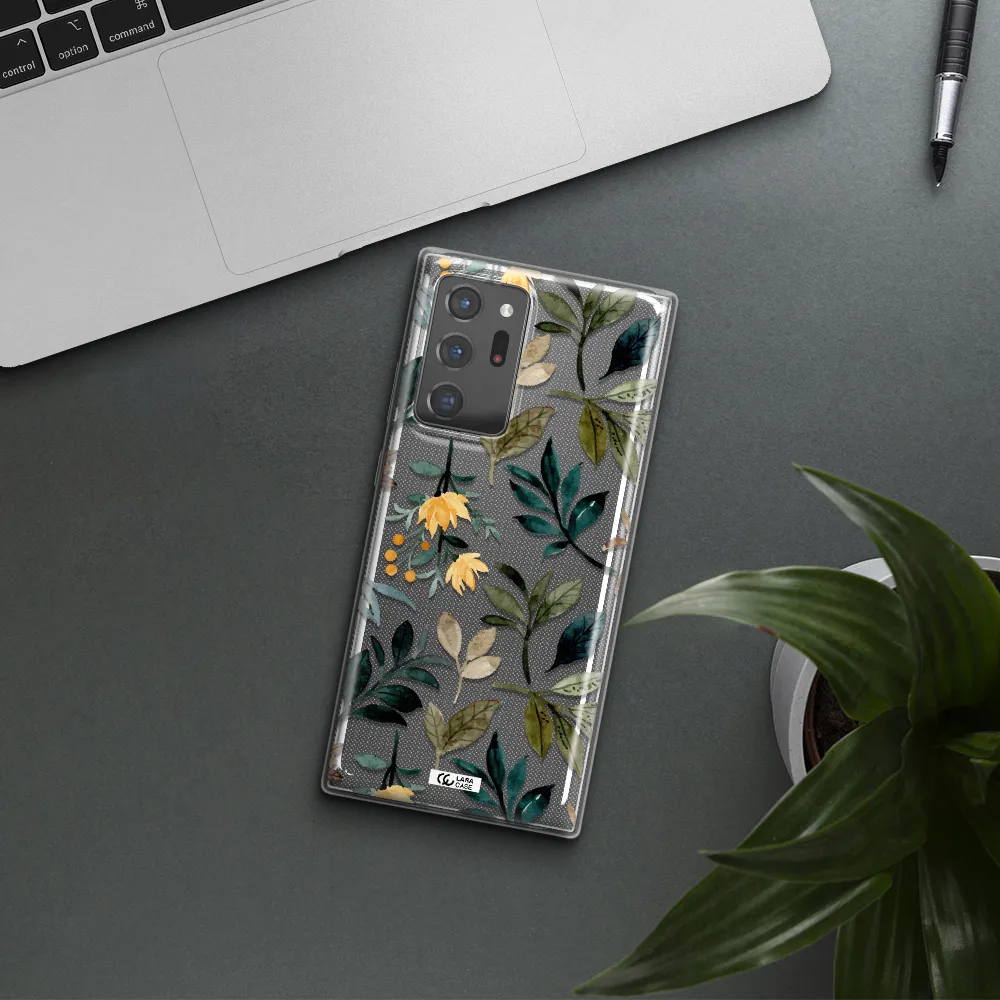 Fall Flowers Samsung Note 20 Ultra Clear TPU Case