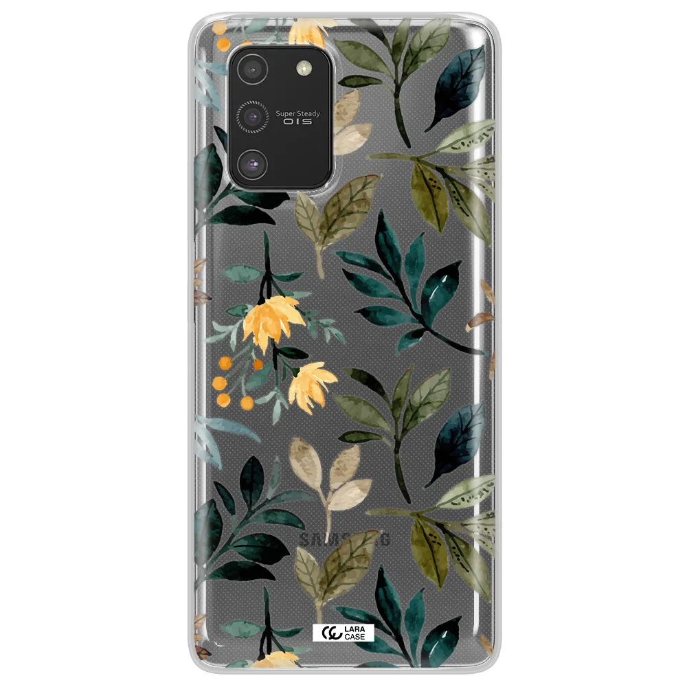 Fall Flowers Samsung S10 Lite Clear TPU Case