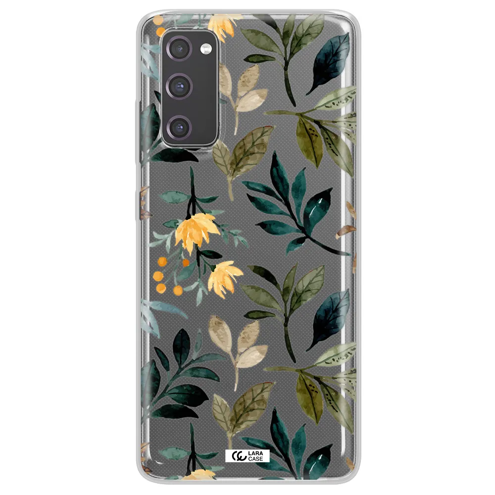 Fall Flowers Samsung S20 Fe Clear TPU Case