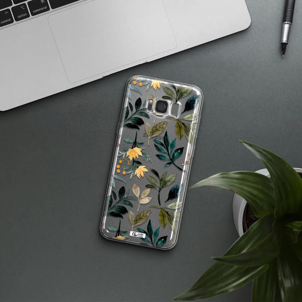 Fall Flowers Samsung S8 Plus Clear TPU Case