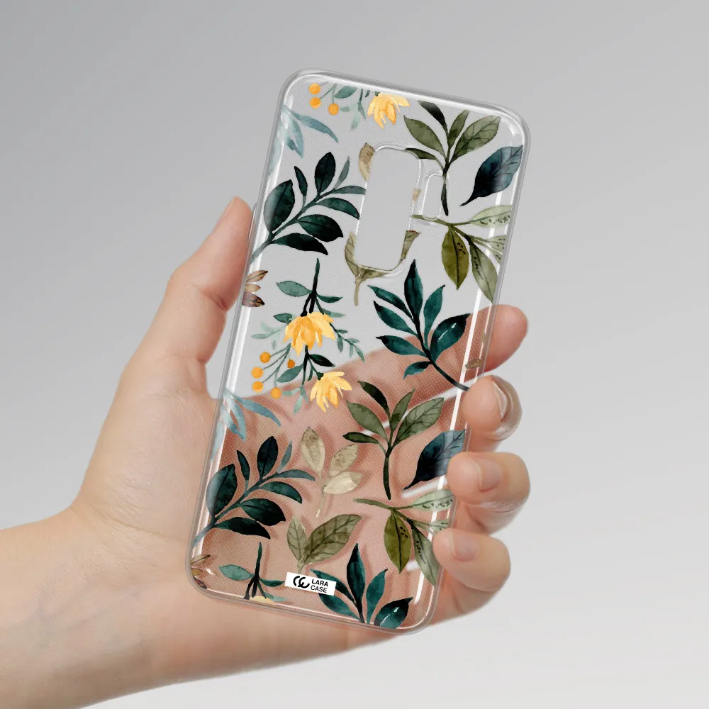 Fall Flowers Samsung S9 Plus Clear TPU Case
