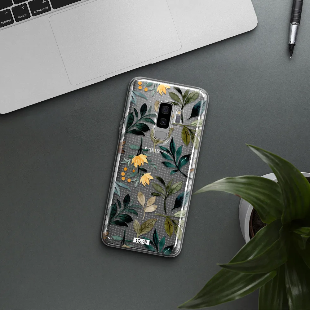 Fall Flowers Samsung S9 Plus Clear TPU Case