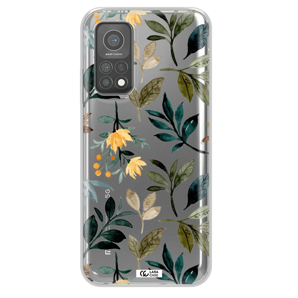 Fall Flowers Xiaomi Mi 10 T Pro Clear TPU Case