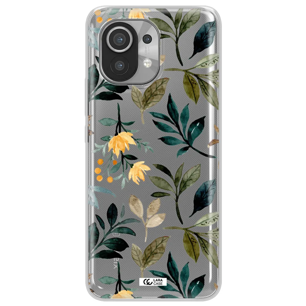 Fall Flowers Xiaomi Mi 11 Clear TPU Case