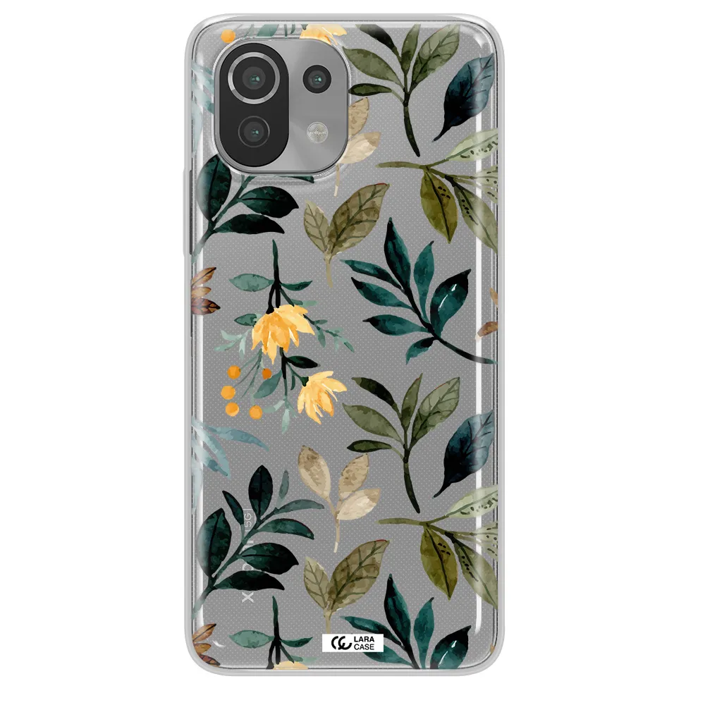 Fall Flowers Xiaomi Mi 11 Lite Clear TPU Case