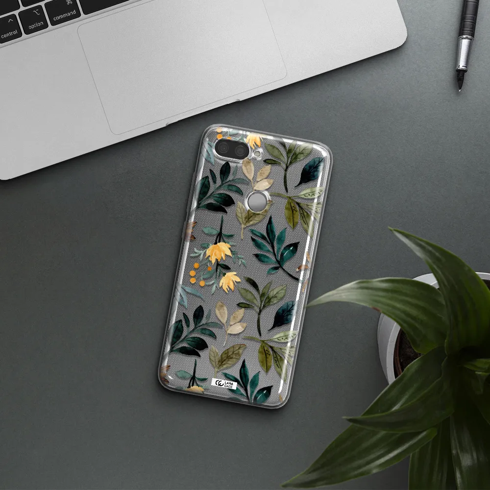 Fall Flowers Xiaomi Mi 8 Lite Clear TPU Case
