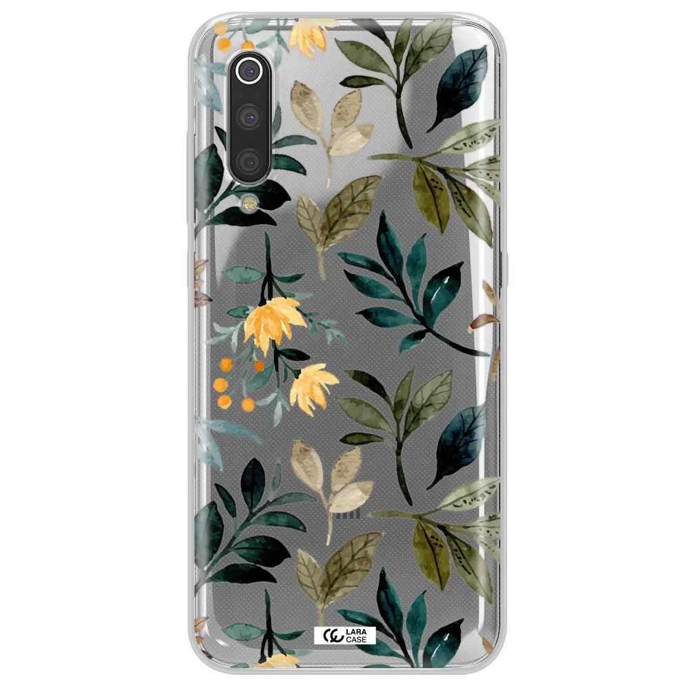 Fall Flowers Xiaomi Mi 9 Clear TPU Case