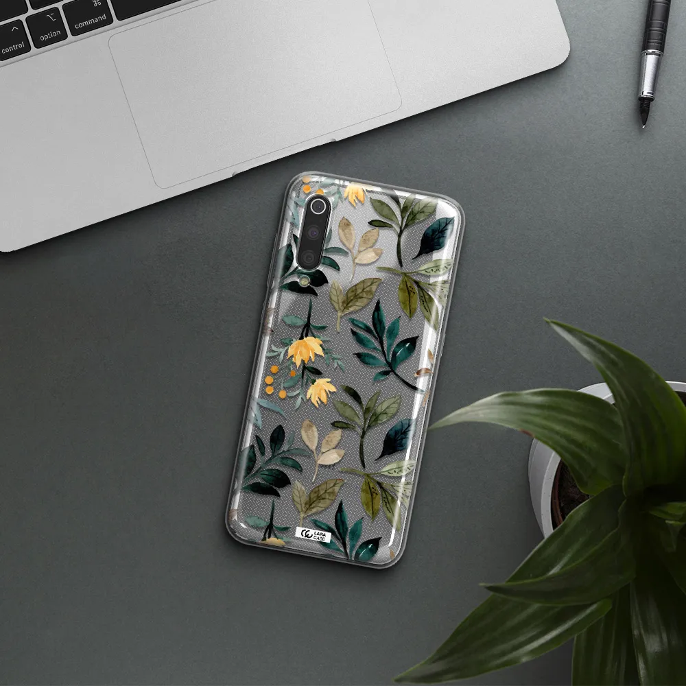 Fall Flowers Xiaomi Mi 9 Clear TPU Case