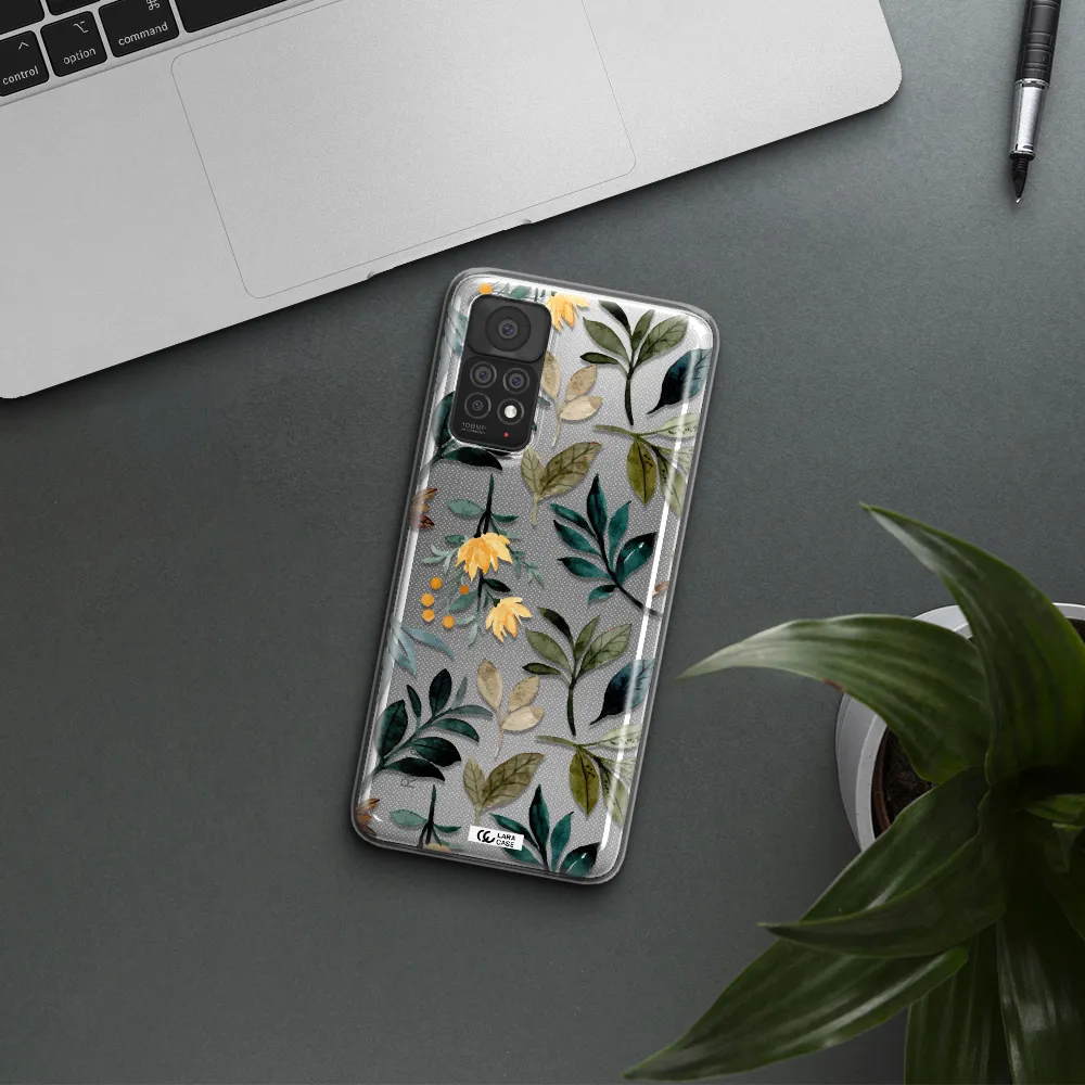 Fall Flowers Xiaomi Note 11 Pro Clear TPU Case