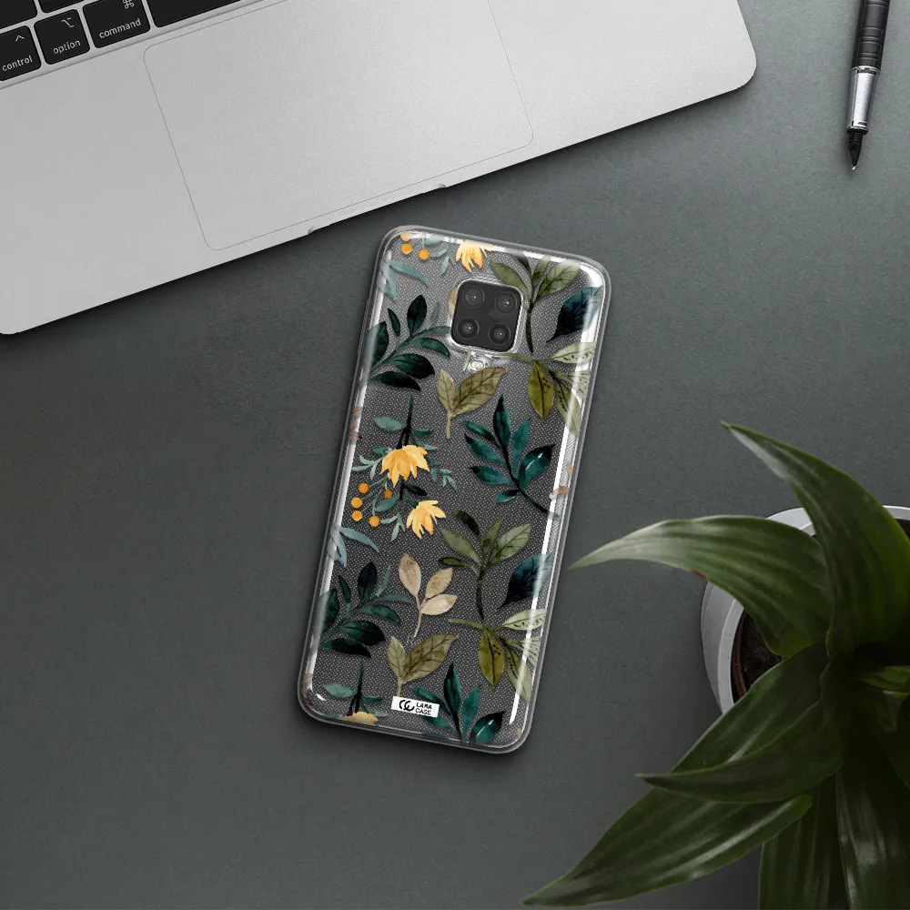 Fall Flowers Xiaomi Note 9 Pro Clear TPU Case