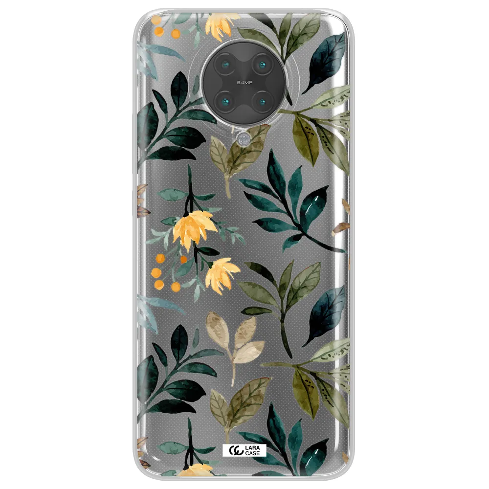 Fall Flowers Xiaomi Poco F2 Pro Clear TPU Case